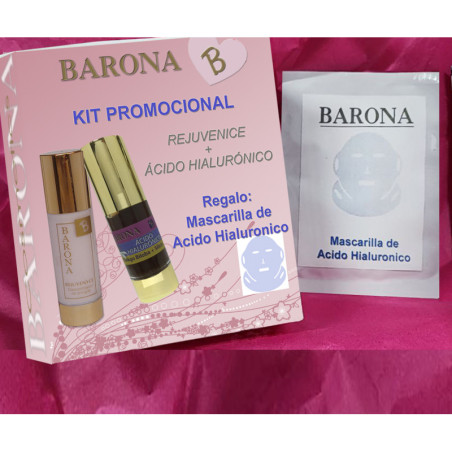TRIO Rejuvenice + Ácido Hialurónico + Mascarilla | Barona Cremas